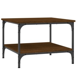 Table basse chêne marron 55x55x40 cm bois d'ingénierie 