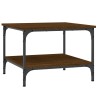 Table basse chêne marron 55x55x40 cm bois d'ingénierie 