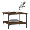 Table basse chêne marron 55x55x40 cm bois d'ingénierie 