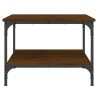 Table basse chêne marron 55x55x40 cm bois d'ingénierie 