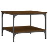 Table basse chêne marron 55x55x40 cm bois d'ingénierie 