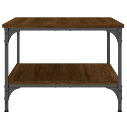 Table basse chêne marron 55x55x40 cm bois d'ingénierie 