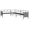 Salon de jardin 2 pcs anthracite acier 