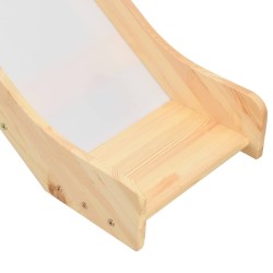 Lit mezzanine d'enfants avec toboggan et échelle Pin 208x230 cm 