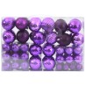 Boules de Noël 100 pcs lila Ø3/4/6 cm 
