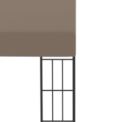 Belvédère mural 4x3 m Taupe Tissu 