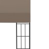 Belvédère mural 4x3 m Taupe Tissu 