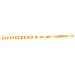 Tissu de remplacement de cantonnière d’auvent jaune blanc 6 m 