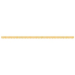 Tissu de remplacement de cantonnière d’auvent jaune blanc 6 m 