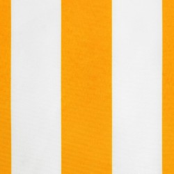 Tissu de remplacement de cantonnière d’auvent jaune blanc 6 m 