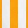 Tissu de remplacement de cantonnière d’auvent jaune blanc 6 m 