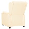 Fauteuil Crème Similicuir 