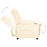 Fauteuil Crème Similicuir 