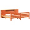 Cadre de lit sans matelas cire marron 180x200cm bois pin massif 