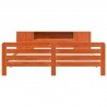 Cadre de lit sans matelas cire marron 180x200cm bois pin massif 