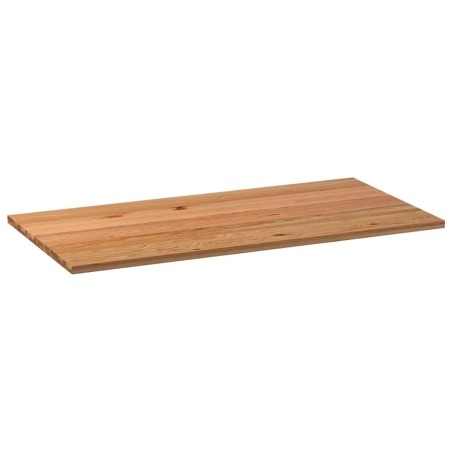 Dessus de table marron clair bois chêne massif rectangulaire 