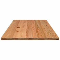 Dessus de table marron clair bois chêne massif rectangulaire 