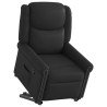 Fauteuil inclinable noir brillant similicuir 