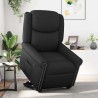 Fauteuil inclinable noir brillant similicuir 