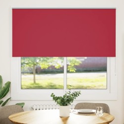 Store enrouleur occultant rouge largeur du tissu 141,6 cm 