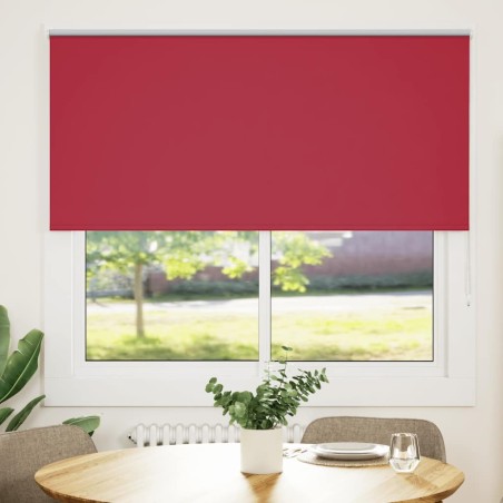 Store enrouleur occultant rouge largeur du tissu 141,6 cm 