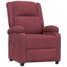 Fauteuil inclinable électrique Rouge bordeaux Tissu 