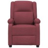 Fauteuil inclinable électrique Rouge bordeaux Tissu 