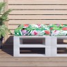 Coussin de palette multicolore 60x60x12 cm tissu 