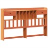 Cadre de lit sans matelas cire marron 200x200cm bois pin massif 