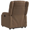 Fauteuil inclinable de massage électrique Marron Tissu 