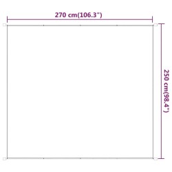 Auvent vertical Vert clair 250x270 cm Tissu oxford 