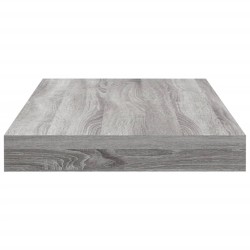 Étagères murales 4 pcs sonoma gris 40x10x1,5 cm bois ingénierie 