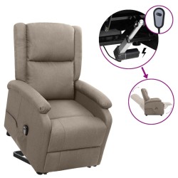 Fauteuil Taupe Tissu 