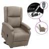 Fauteuil Taupe Tissu 