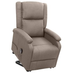 Fauteuil Taupe Tissu 