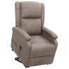 Fauteuil Taupe Tissu 