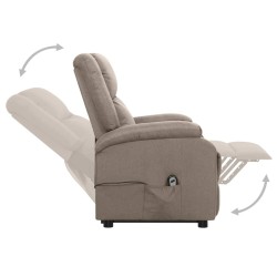 Fauteuil Taupe Tissu 