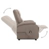 Fauteuil Taupe Tissu 
