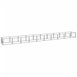 Chenil Noir 10 m² Acier 
