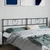 Tête de lit métal noir 193 cm 