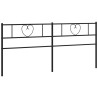 Tête de lit métal noir 193 cm 