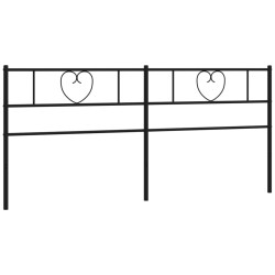 Tête de lit métal noir 193 cm 