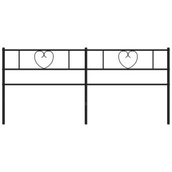 Tête de lit métal noir 193 cm 