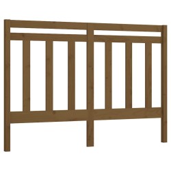 Tête de lit Marron miel 166x4x100 cm Bois massif de pin 