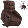Fauteuil inclinable marron similicuir 
