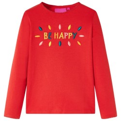 T-shirt enfants à manches longues rouge 140 