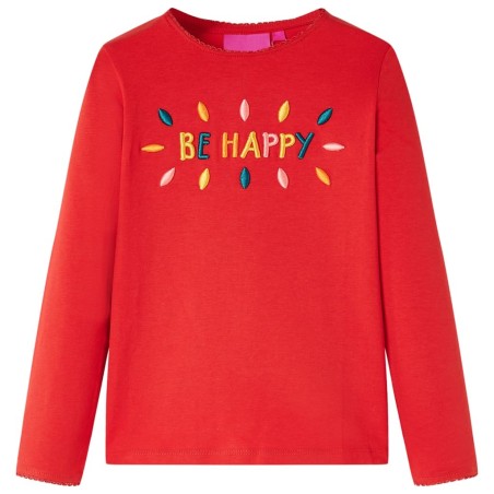 T-shirt enfants à manches longues rouge 140 