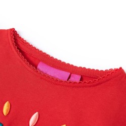 T-shirt enfants à manches longues rouge 140 