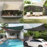 Parasol en PEHD triangulaire 3,6x3,6x3,6 m Crème 