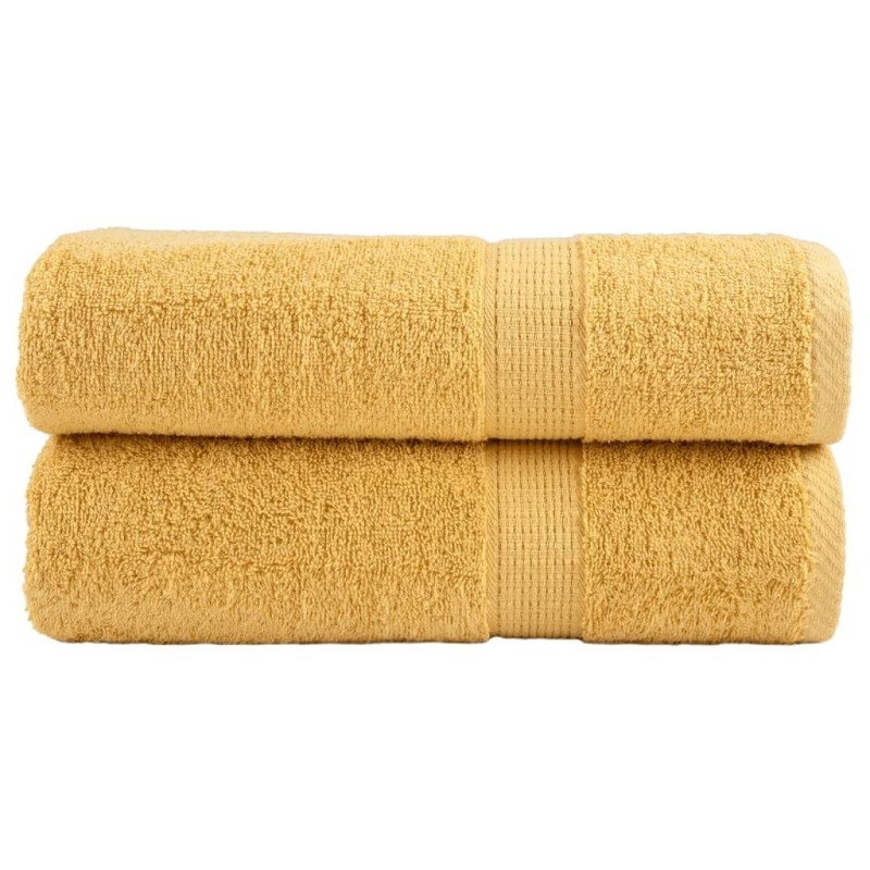 Essuie-mains de qualité supérieure SOLUND 2 pcs doré 600 g/m² 
